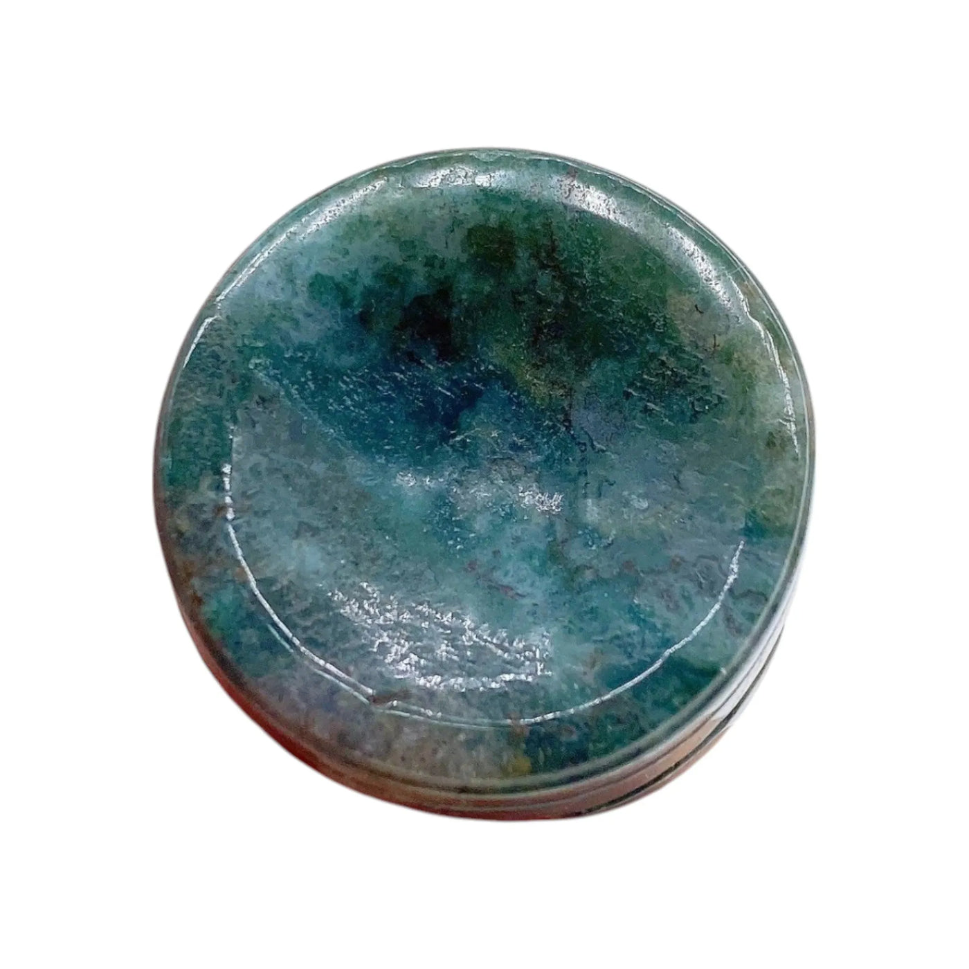 Piedra de ágata musgosa pulida – Equilibrio natural y bienestar diario