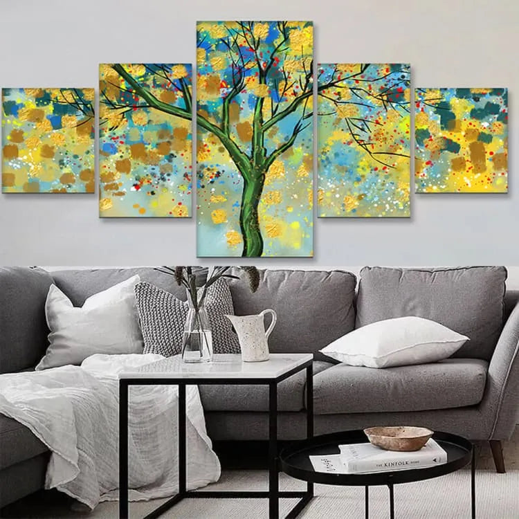 Pintura abstracta del árbol de la vida