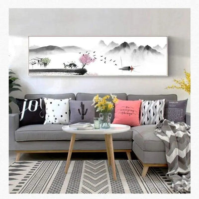 Pintura zen 'inspiración china'.