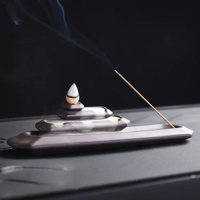 Portaincienso decorativo efecto zen