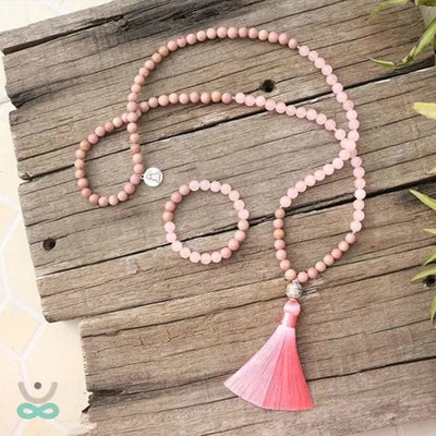 Prestigioso "Amor y Serenidad" en Cuarzo Rosa y Rodocrosita