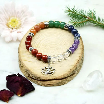 Pulsera 7 chakras y caja de 7 piedras