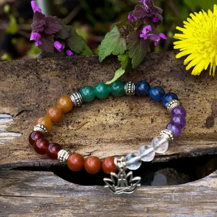 Pulsera 7 chakras y caja de 7 piedras