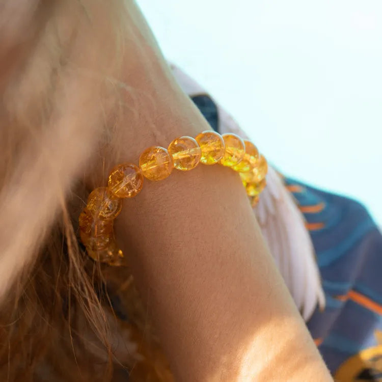 Pulsera "Amor Eterno" en Citrino – Energía y Prosperidad en tu Vida