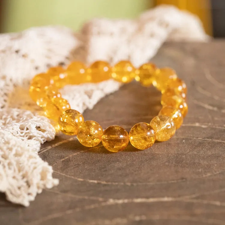 Pulsera "Amor Eterno" en Citrino – Energía y Prosperidad en tu Vida