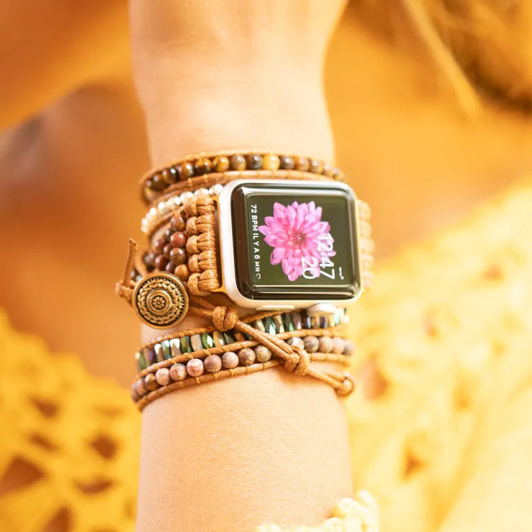 Pulsera Apple Watch en ojo de tigre