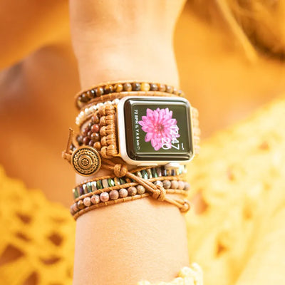 Pulsera Apple Watch en ojo de tigre