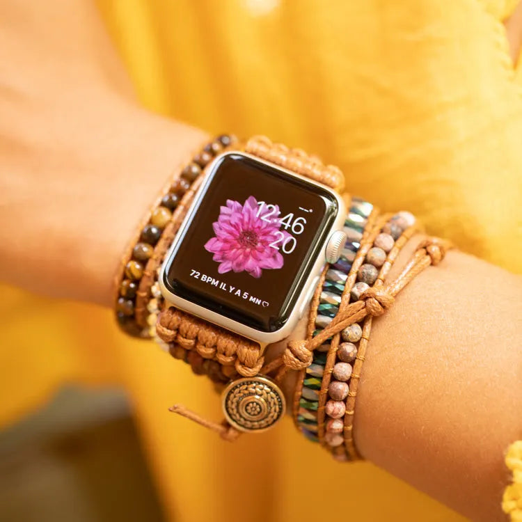 Pulsera Apple Watch en ojo de tigre
