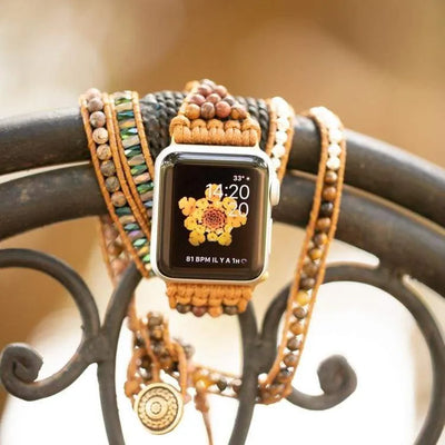 Pulsera Apple Watch en ojo de tigre
