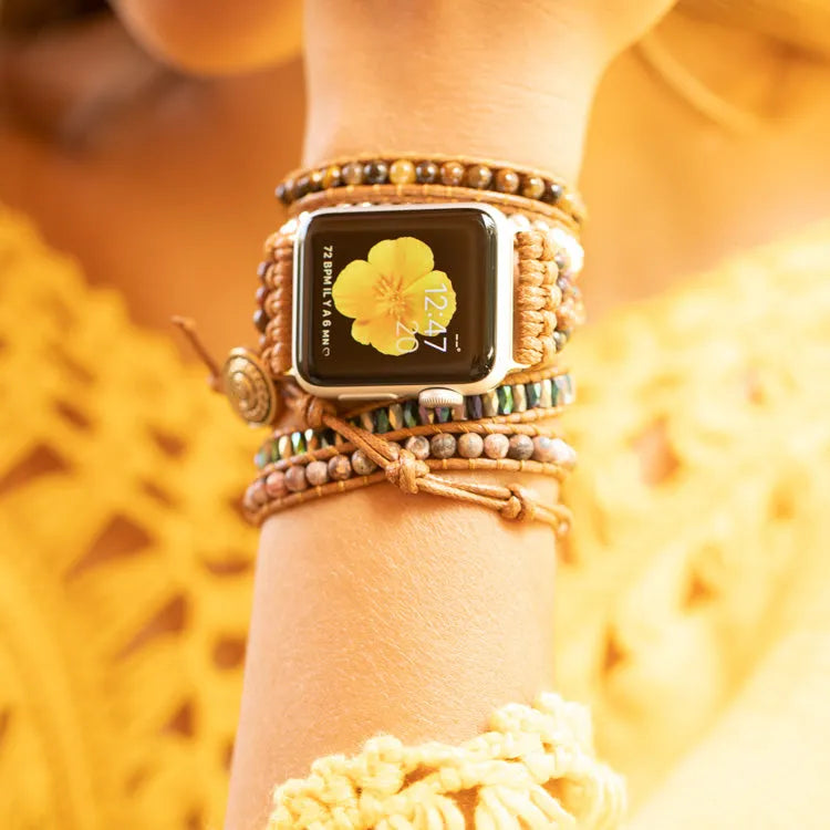 Pulsera Apple Watch en ojo de tigre