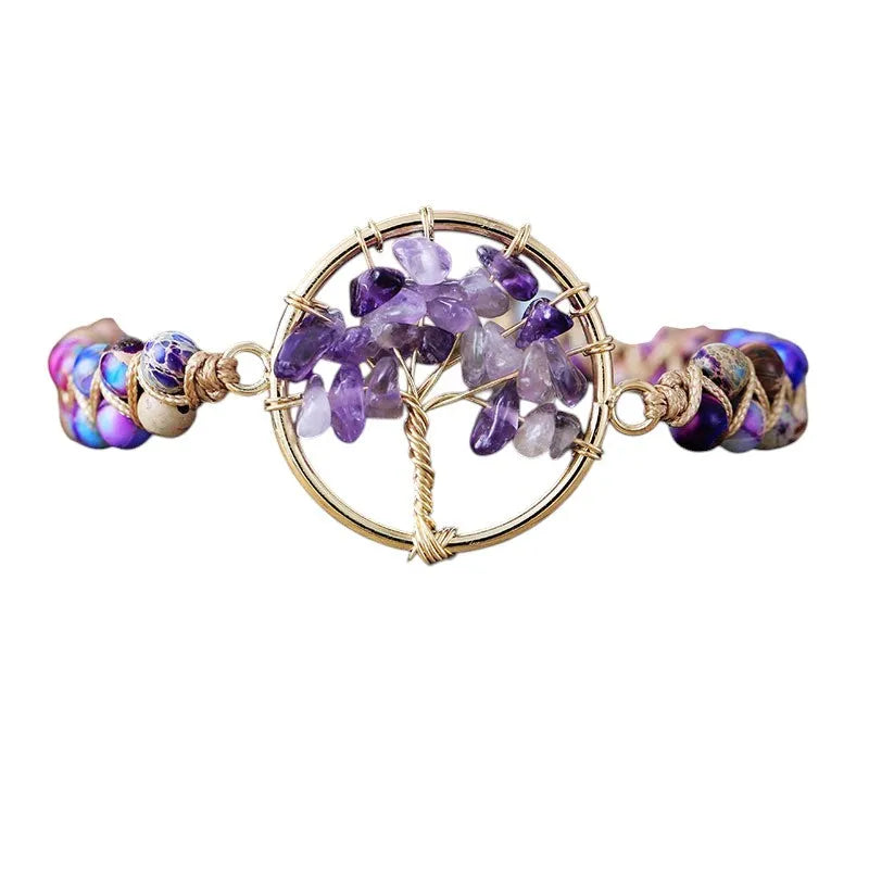 Pulsera Árbol de la Vida con Amatista