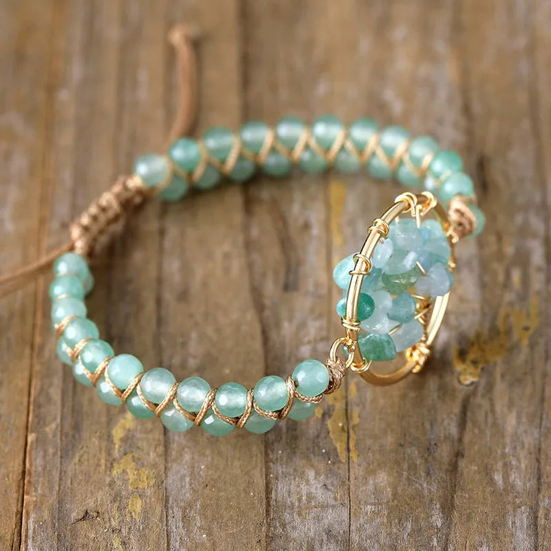 Pulsera Árbol de la Vida en Jade Verde