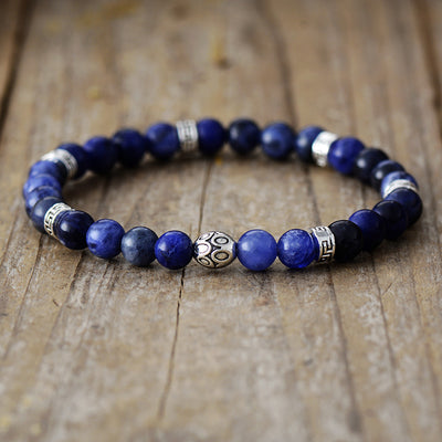 Pulsera Artesanal de Piedras Naturales – Elegancia y Energía Positiva para Hombres