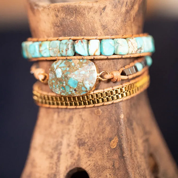 Pulsera Calmante de Turquesa – Serenidad y Protección Siempre Contigo