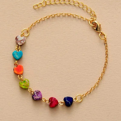 Pulsera Corazón Espiritual 7 Chakras – Armonía y Elegancia Energética