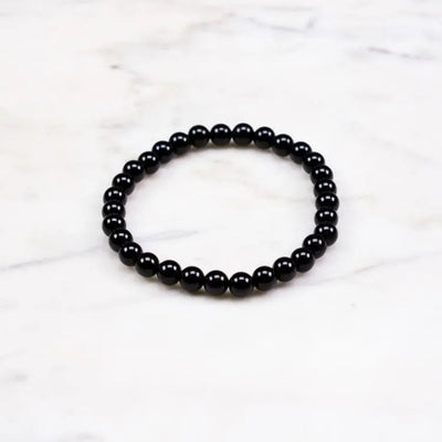 Pulsera Delgada de Turmalina Negra – Protección y Equilibrio Energético