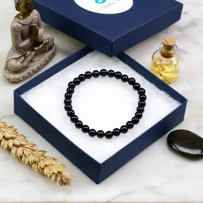 Pulsera Delgada de Turmalina Negra – Protección y Equilibrio Energético