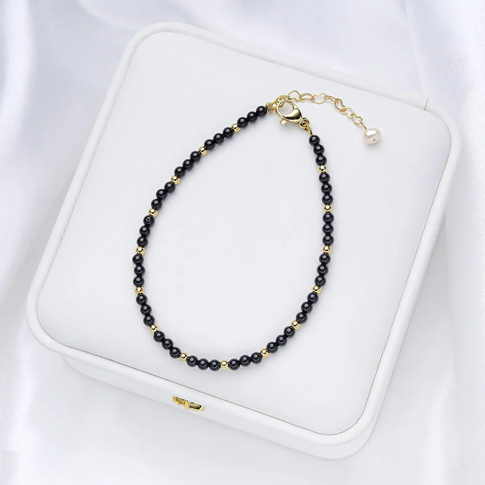 Pulsera Espinela Negra Naturales