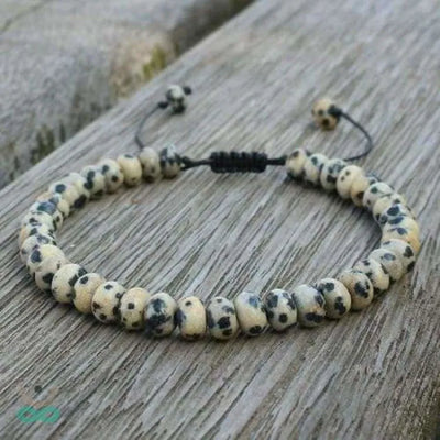 Pulsera "Estabilidad" en jaspe dálmata