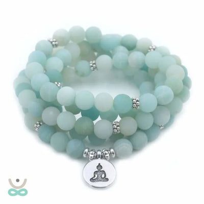 Pulsera Mala en piedra natural de larimar
