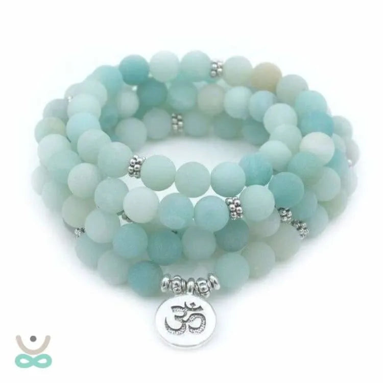 Pulsera Mala en piedra natural de larimar