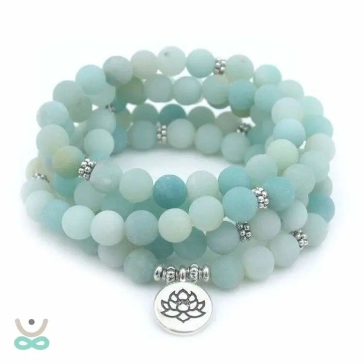 Pulsera Mala en piedra natural de larimar
