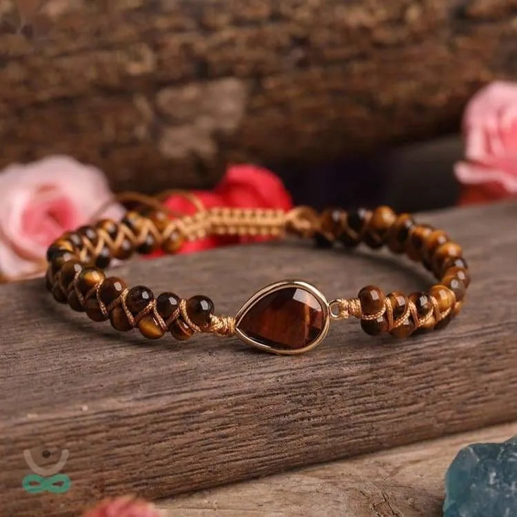Pulsera Ojo de Tigre 'Amor a la Tierra' – Fuerza, Protección y Conexión Natural