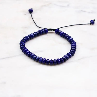 Pulsera "Percepción" en Lapislázuli – Claridad, Serenidad y Elegancia