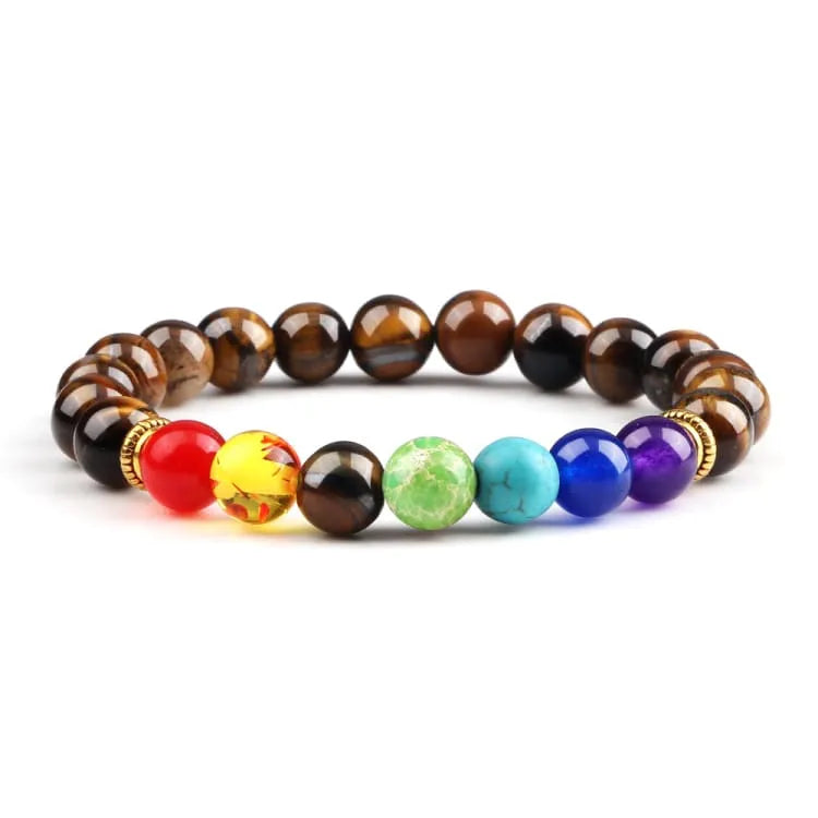 Pulsera Reiki 7 Chakras con perlas de piedras naturales