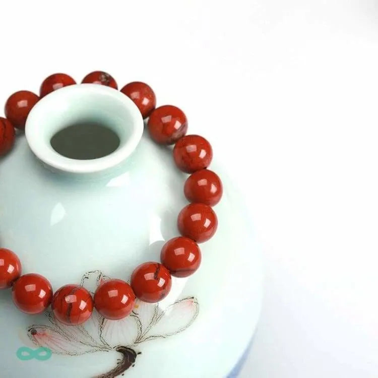 Pulsera "Vitalidad Telúrica" en Jaspe Rojo – Energía y Protección