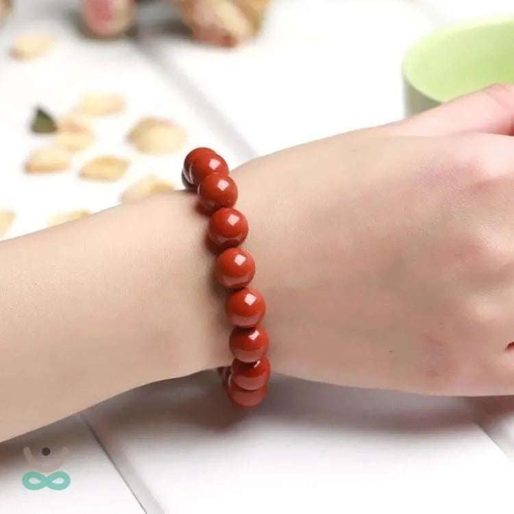 Pulsera "Vitalidad Telúrica" en Jaspe Rojo – Energía y Protección
