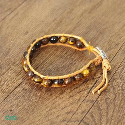 Pulsera ajustable de ojo de tigre
