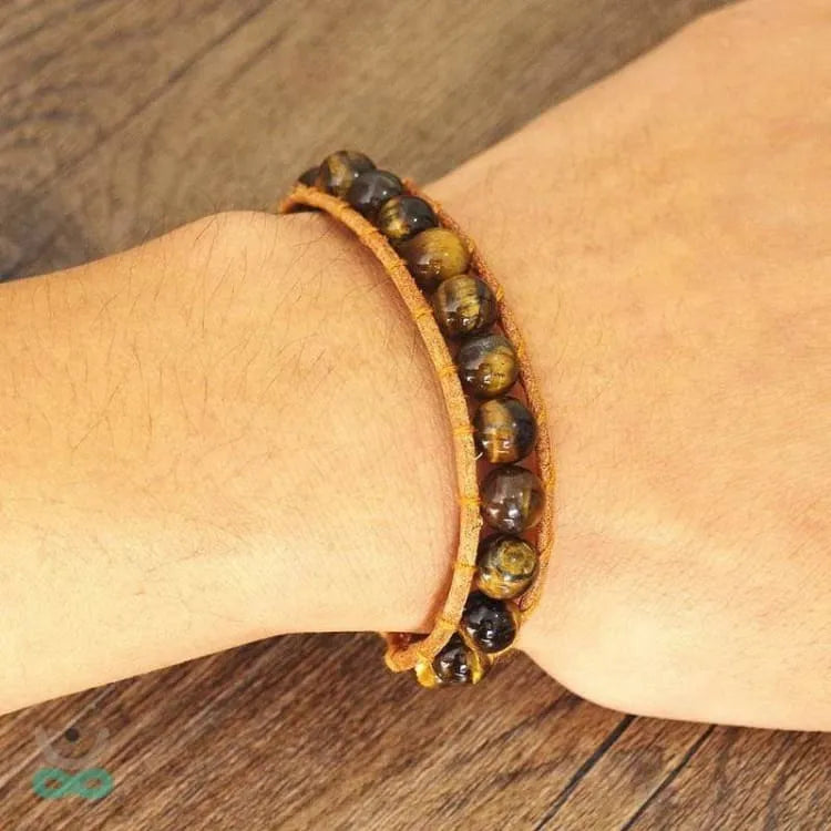 Pulsera ajustable de ojo de tigre
