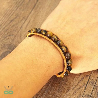 Pulsera ajustable de ojo de tigre