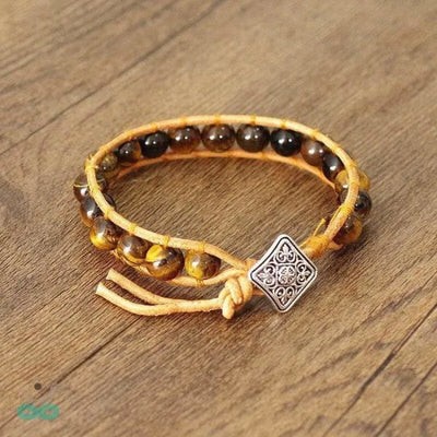Pulsera ajustable de ojo de tigre