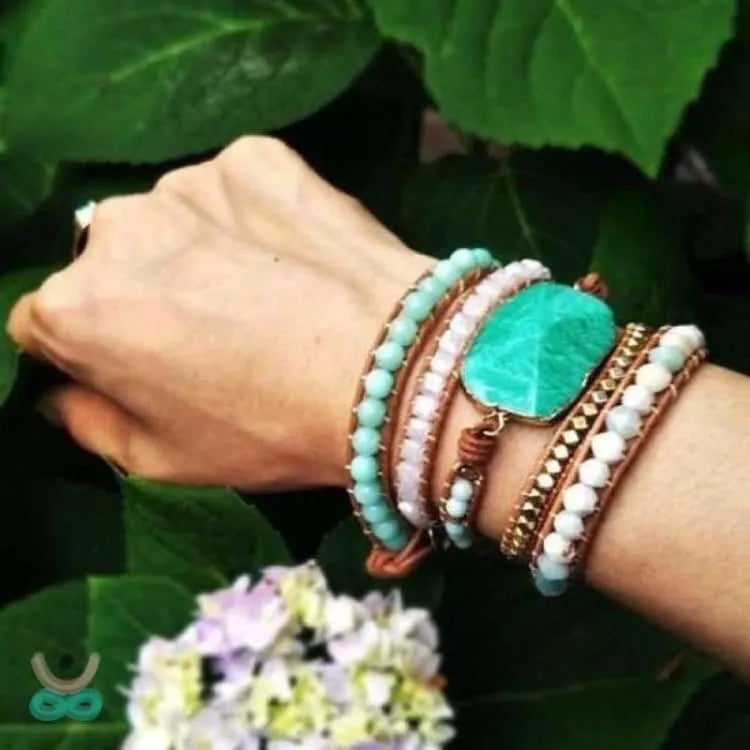 Pulsera "alegría" en amazonita