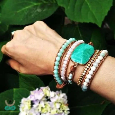 Pulsera "alegría" en amazonita