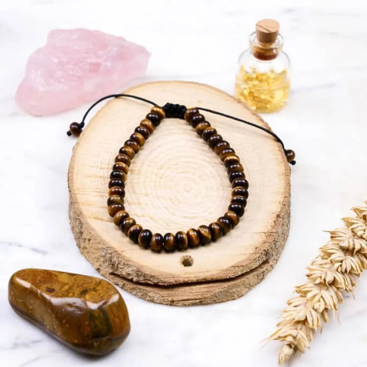 Pulsera "anclaje" ojo de tigre