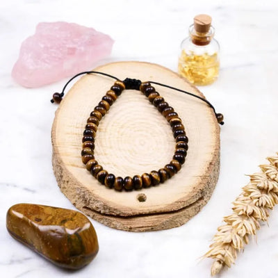 Pulsera "anclaje" ojo de tigre