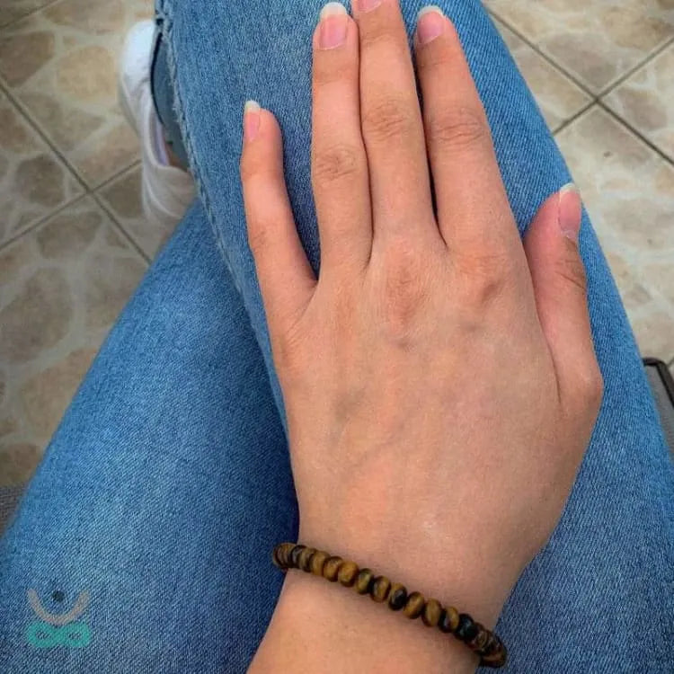 Pulsera "anclaje" ojo de tigre