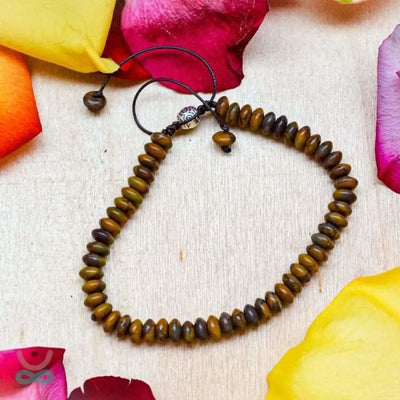 Pulsera "anclaje" ojo de tigre