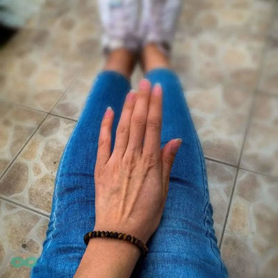 Pulsera "anclaje" ojo de tigre