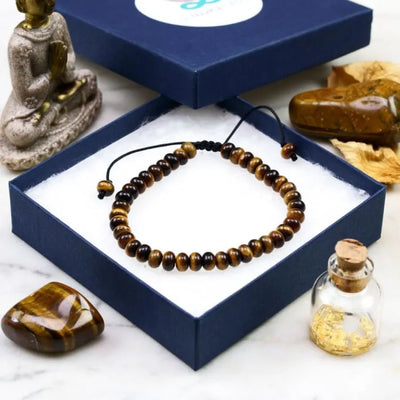 Pulsera "anclaje" ojo de tigre