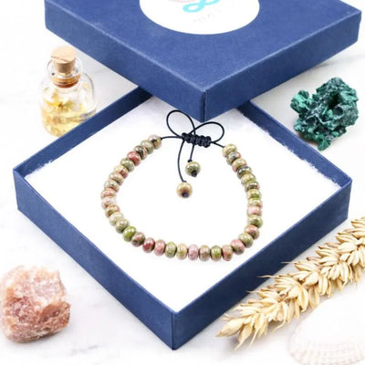 Pulsera "armonía" en unakite