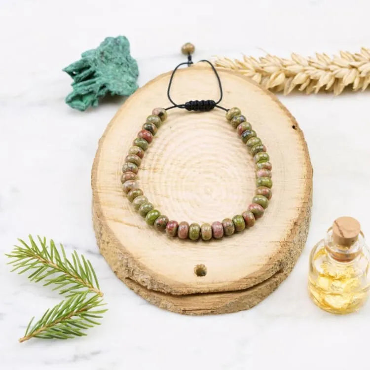 Pulsera "armonía" en unakite