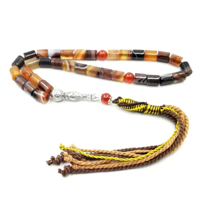 Pulsera brasileña de ágatas naturales