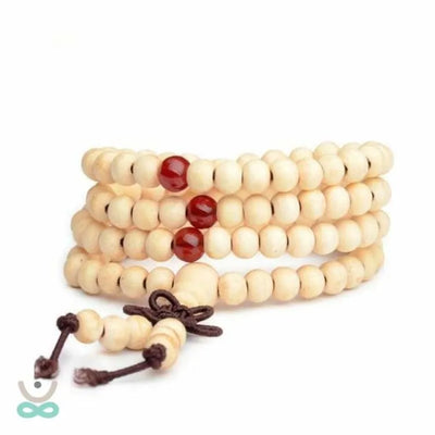 Pulsera budista de meditación - 108 cuentas de sándalo