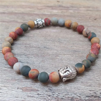 Pulsera budista tibetana con piedras Zen