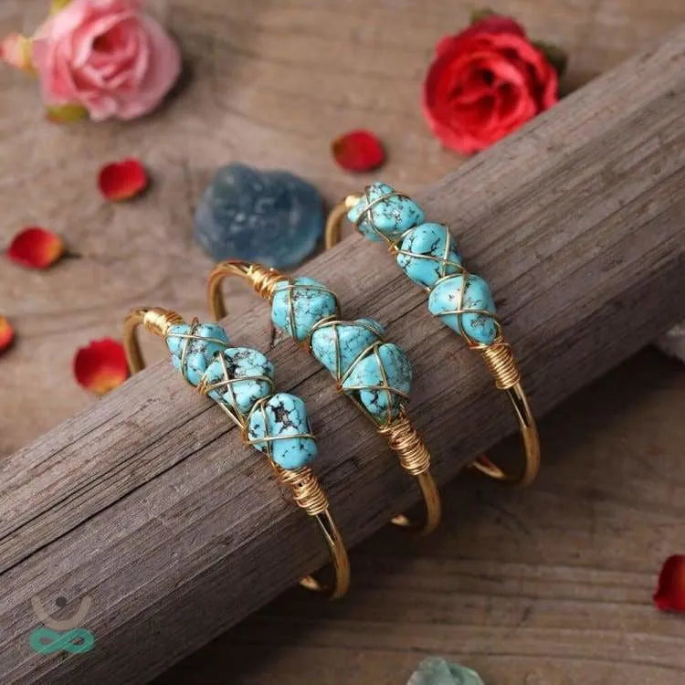 Pulsera de Cobre "Montaña Turquesa" – Energía, Estilo y Protección