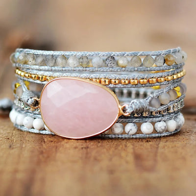 Pulsera de Cuarzo Rosa: Amor Propio y Armonía Emocional
